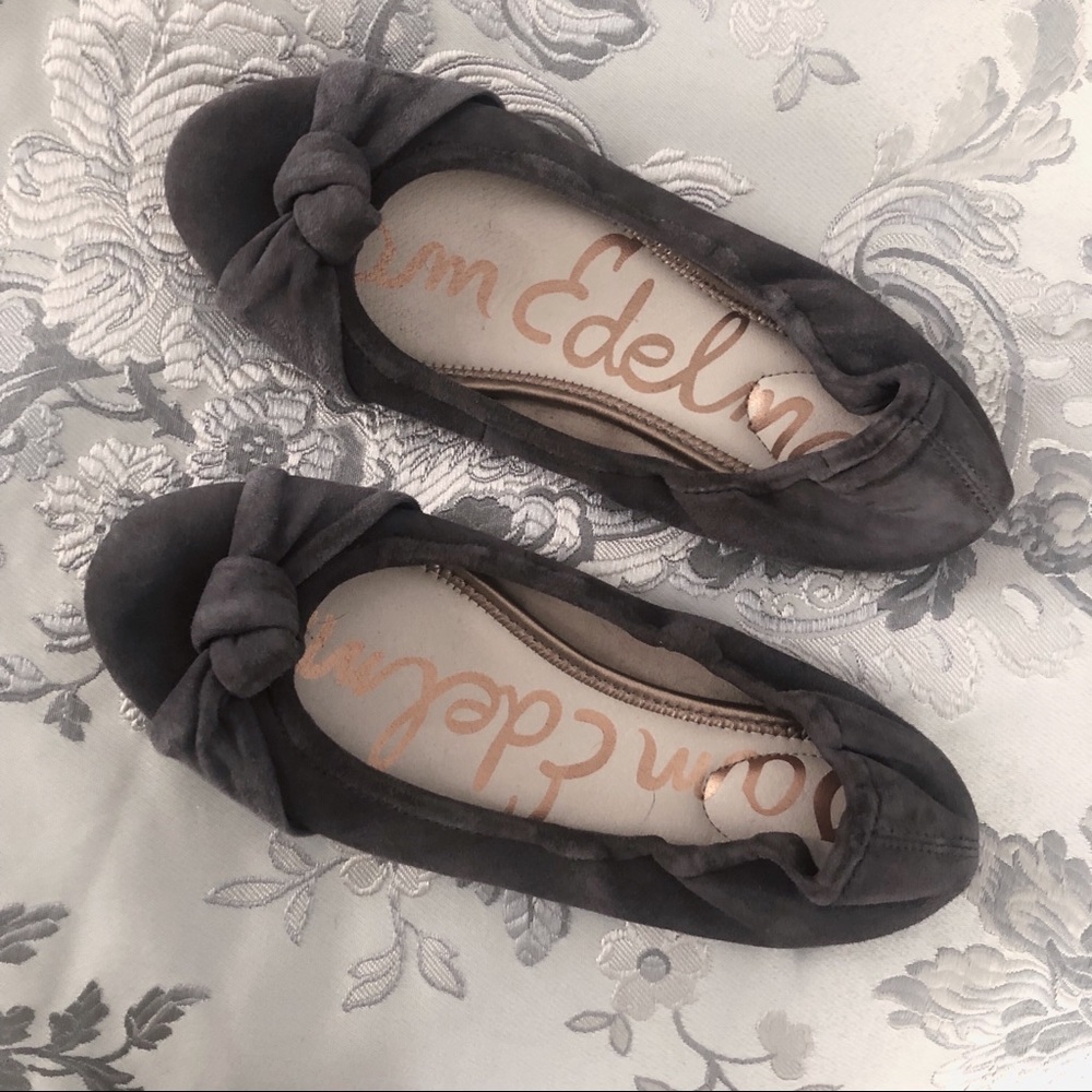 Luxe Sam Edelman Suede Knot Flats